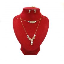 Complete set 18 karaat met zirkonia's