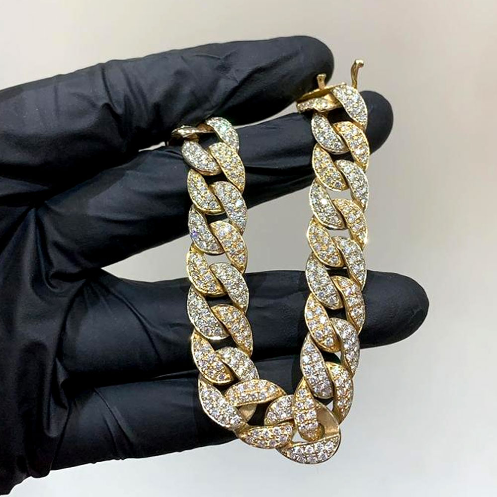 Cuban 18k bracelet |19cm 50gram | VVS1 diamanten – PARBOGOUD
