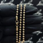 Bolletjes ketting Geelgoud