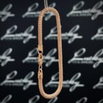 Rose gevlochten armband