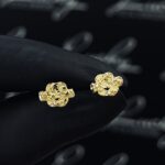 Mattenklopper oorbellen 14 k Extra small