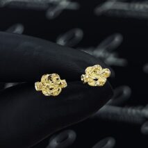 Mattenklopper oorbellen 18 k Extra small