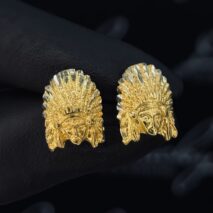 Indianen oorbel 14K