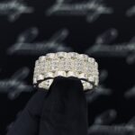 Zilveren rolex ring met zirkonia stenen