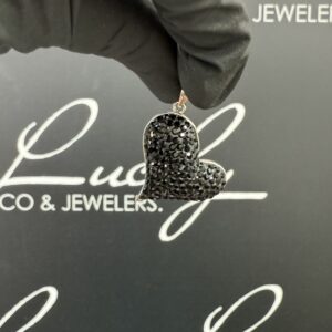 Zilveren hartjes hanger