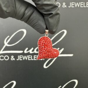 Zilveren hartjes hanger