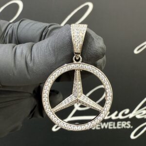 Zilveren mercedes hanger